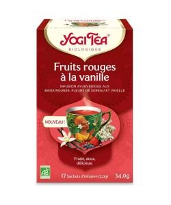 Fruits rouges à la vanille - Infusion ayurvédique BIO, 17 sachets